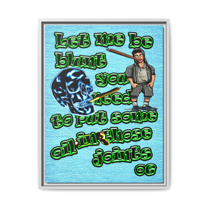 og - framed canvas art (faded blue)