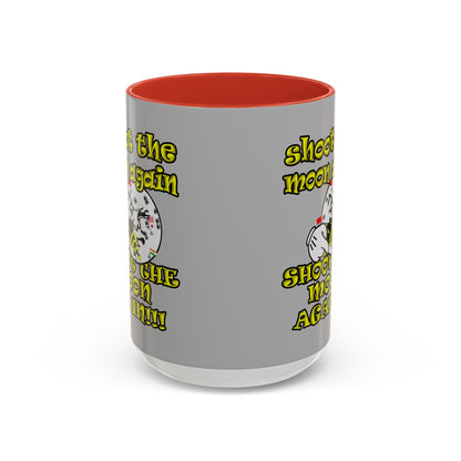 shoot the moon again - Accent Mug (light grey)