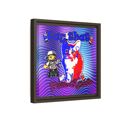 tag that - framed canvas art (purple wave)