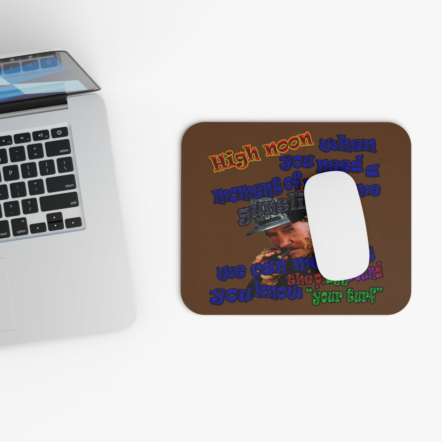 high noon - Mouse Pad (Rectangle) (brown)