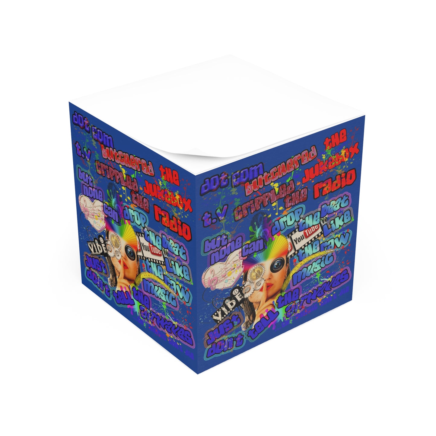 drop the beat - note cube (dark blue)