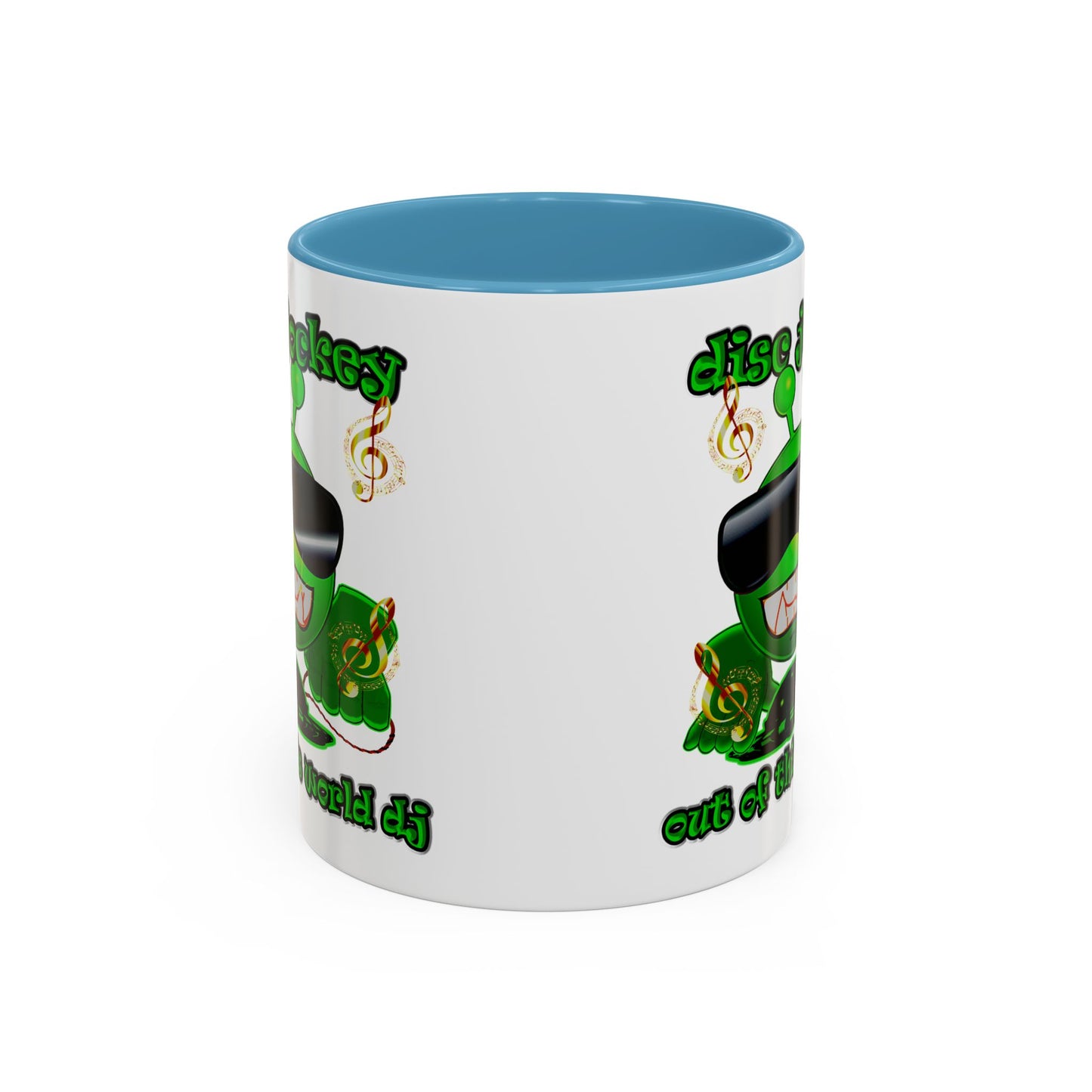 disc jockey - Accent Mug (white)