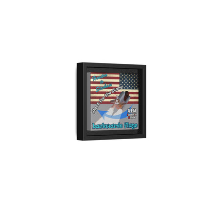 shoot for the stars - framed canvas art (grey)