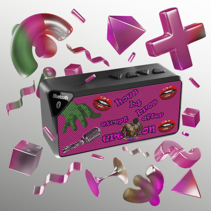 hoes b4 bros - Jabba Bluetooth Speaker (pink)