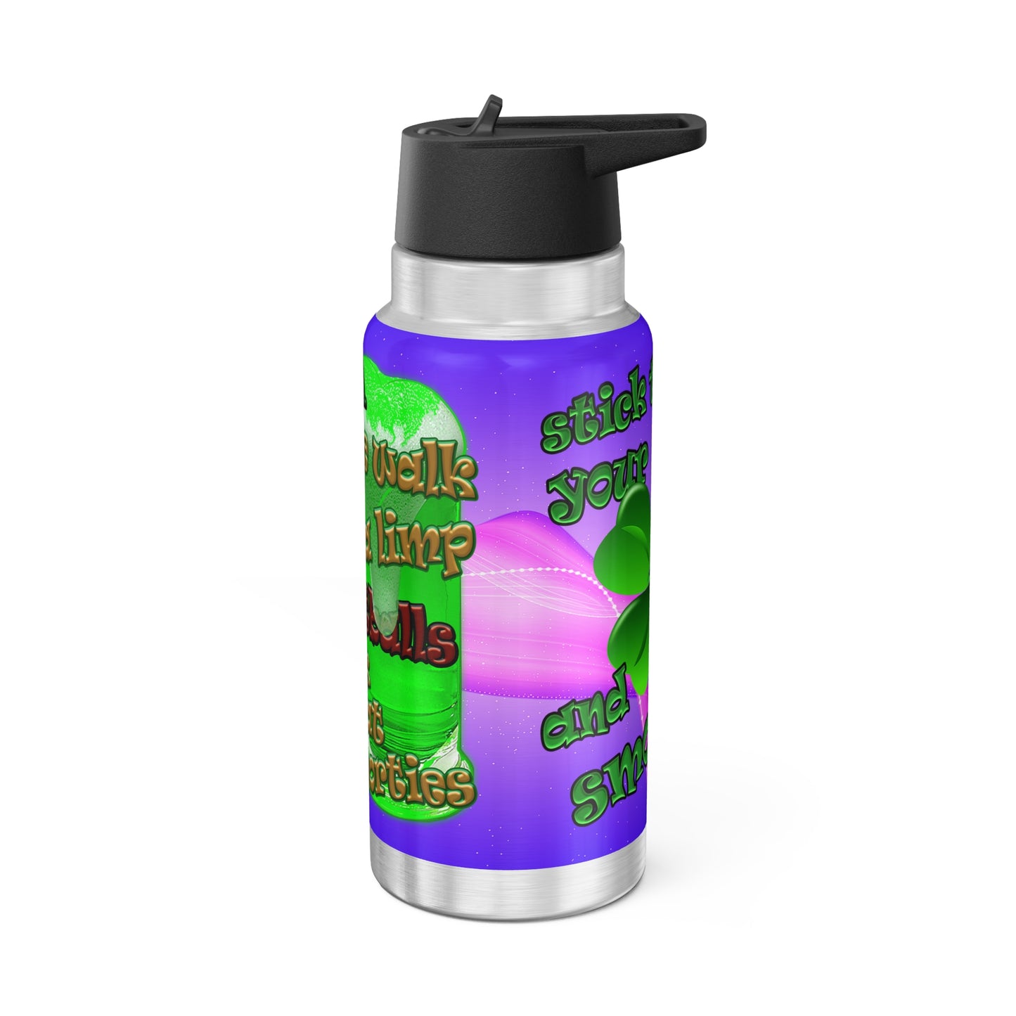 celtics logo - Gator Tumbler, 32oz  (purple-pink wave)