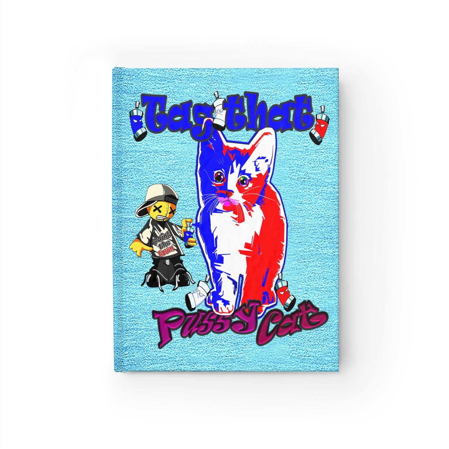 tag that - journal-blank (faded blue)