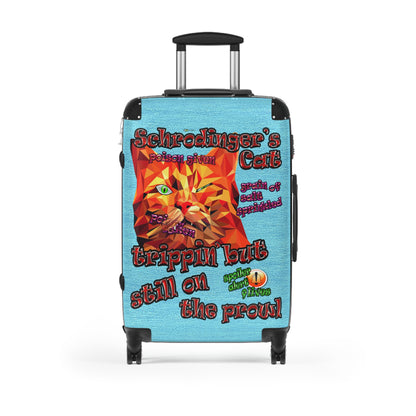schrodinger's cat - Suitcase (faded blue)