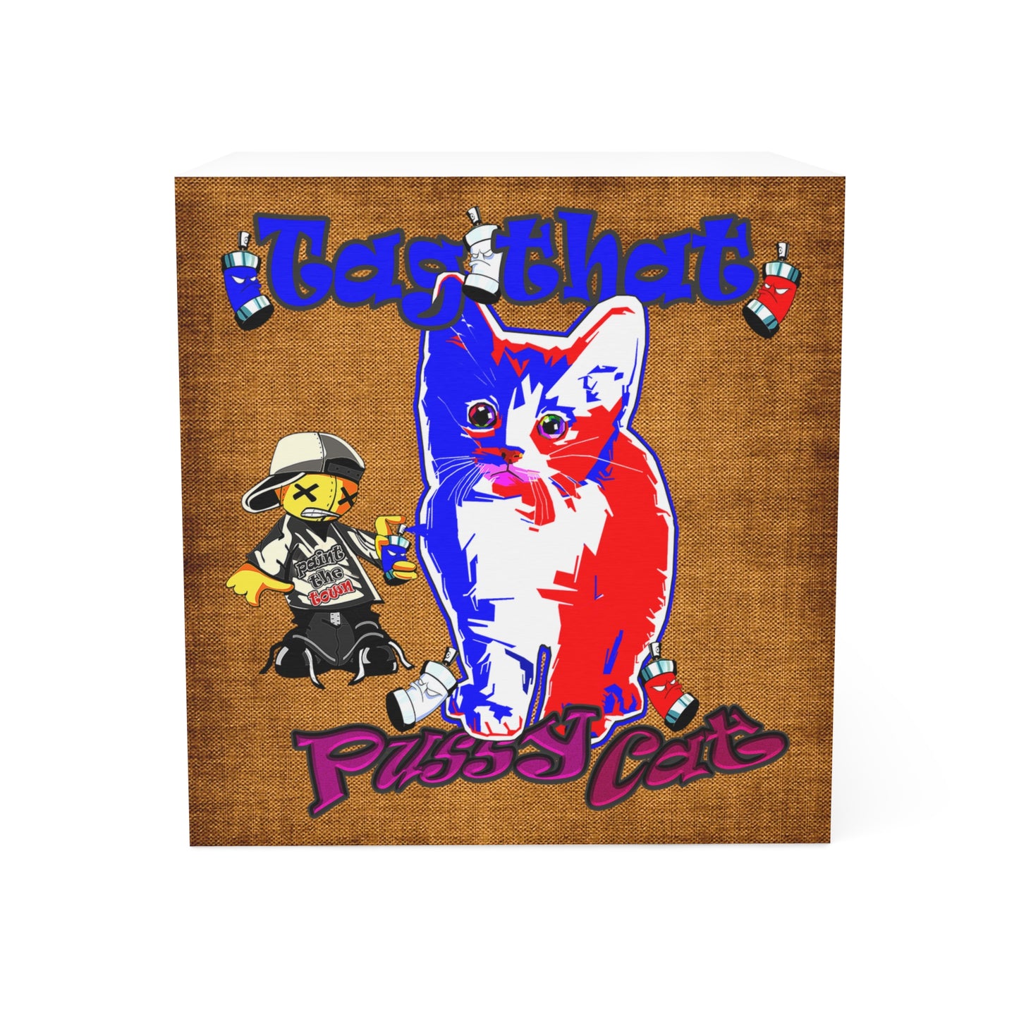 tag that - note cube (brown papyrus)