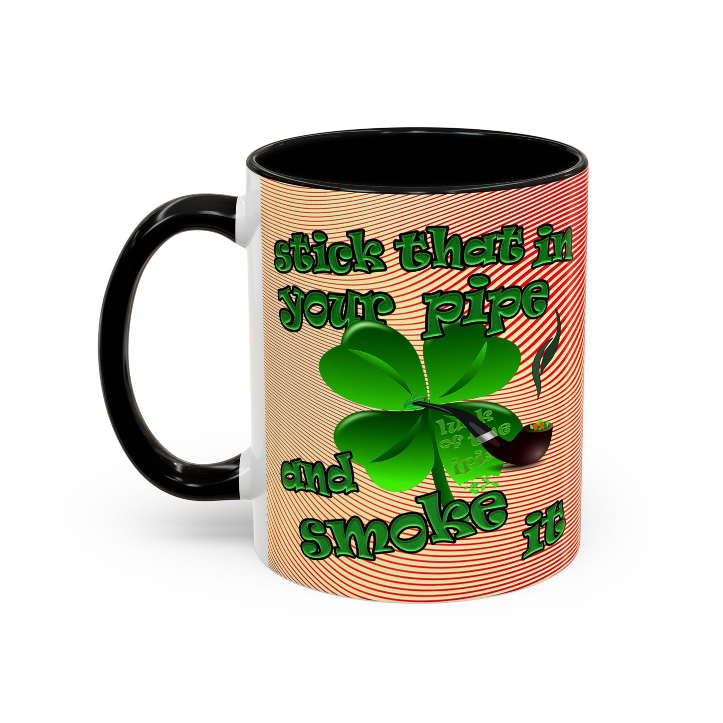 celtics logo - Accent Mug (yellow-orange wave)