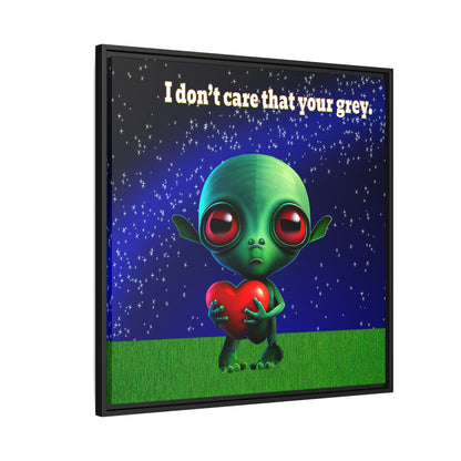 I don't care that your grey - framed canvas art ('snoops' background)