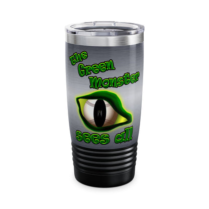 green monster - Ringneck Tumbler, 20oz (brushed nickel)