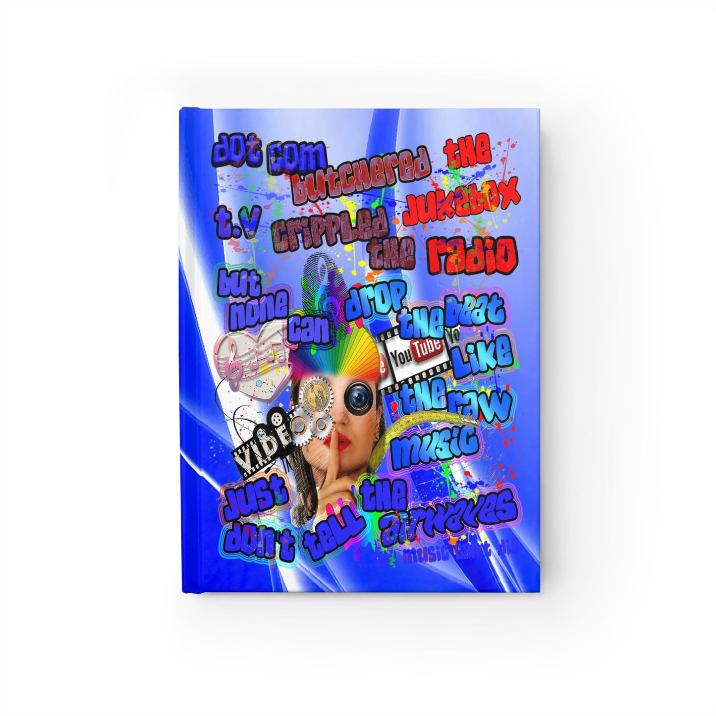 drop the beat - journal-blank (blue-white wave)