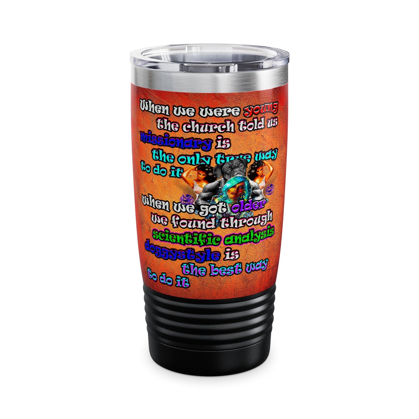 doggystyle - Ringneck Tumbler, 20oz (burnt orange)