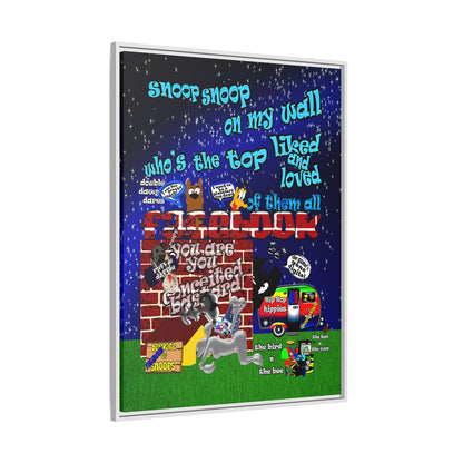 snoops - framed canvas art