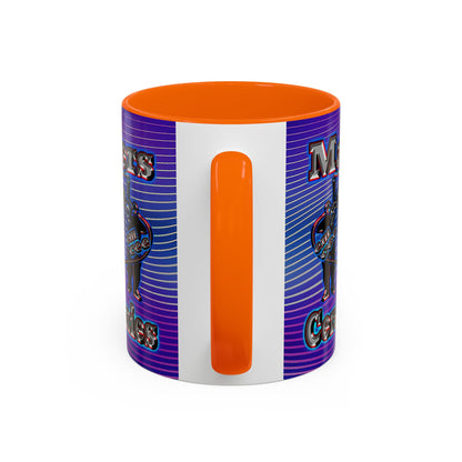 em cee squared - Accent Mug (purple wave)