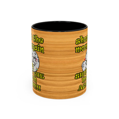shoot the moon again - Accent Mug (butterscotch wood finish)