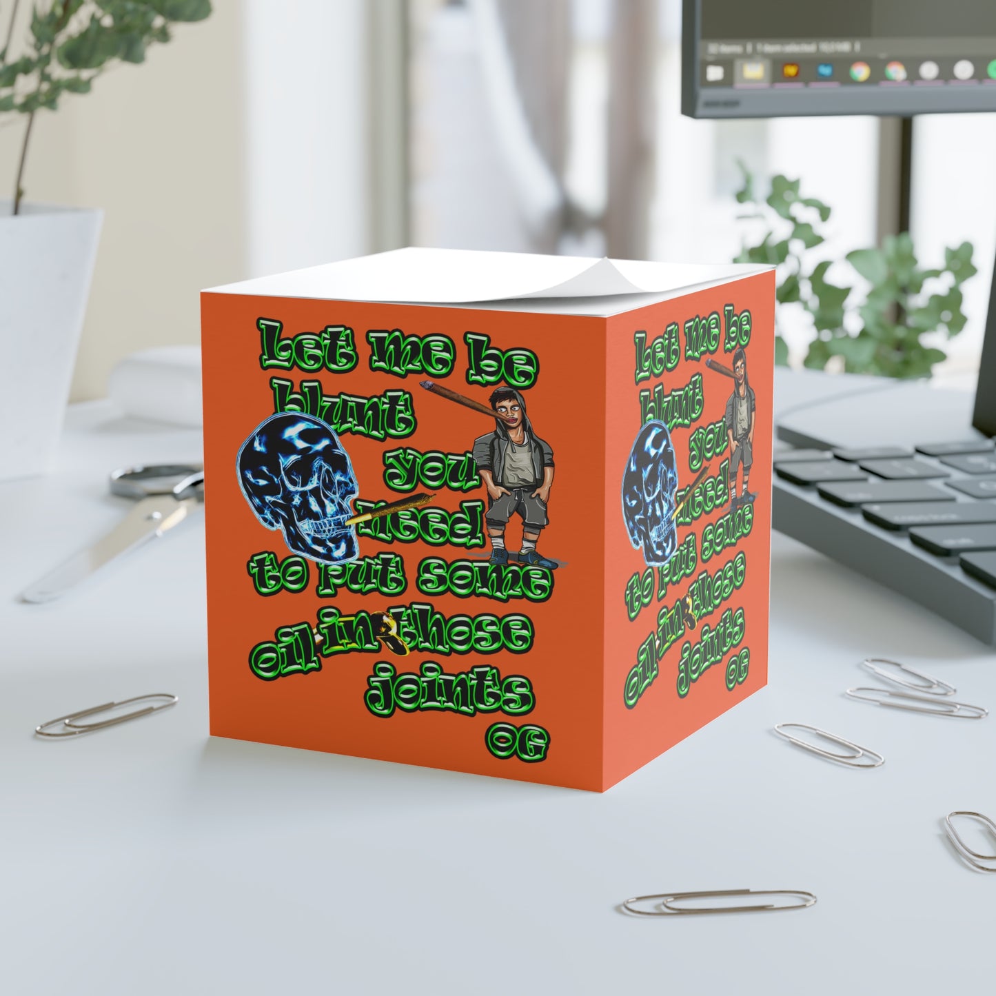 og - note cube (orange)
