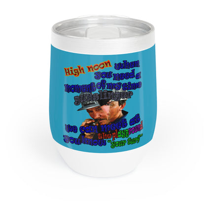high noon - Chill Wine Tumbler (turquoise)