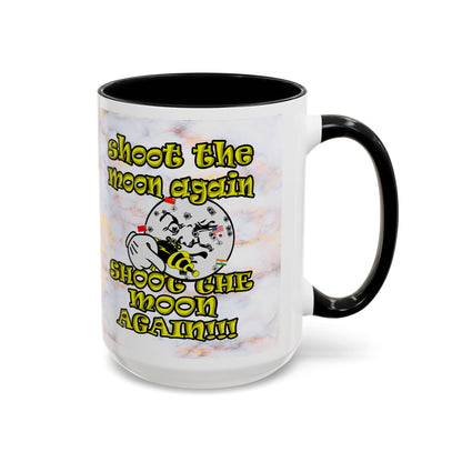shoot the moon again - Accent Mug (white marble)