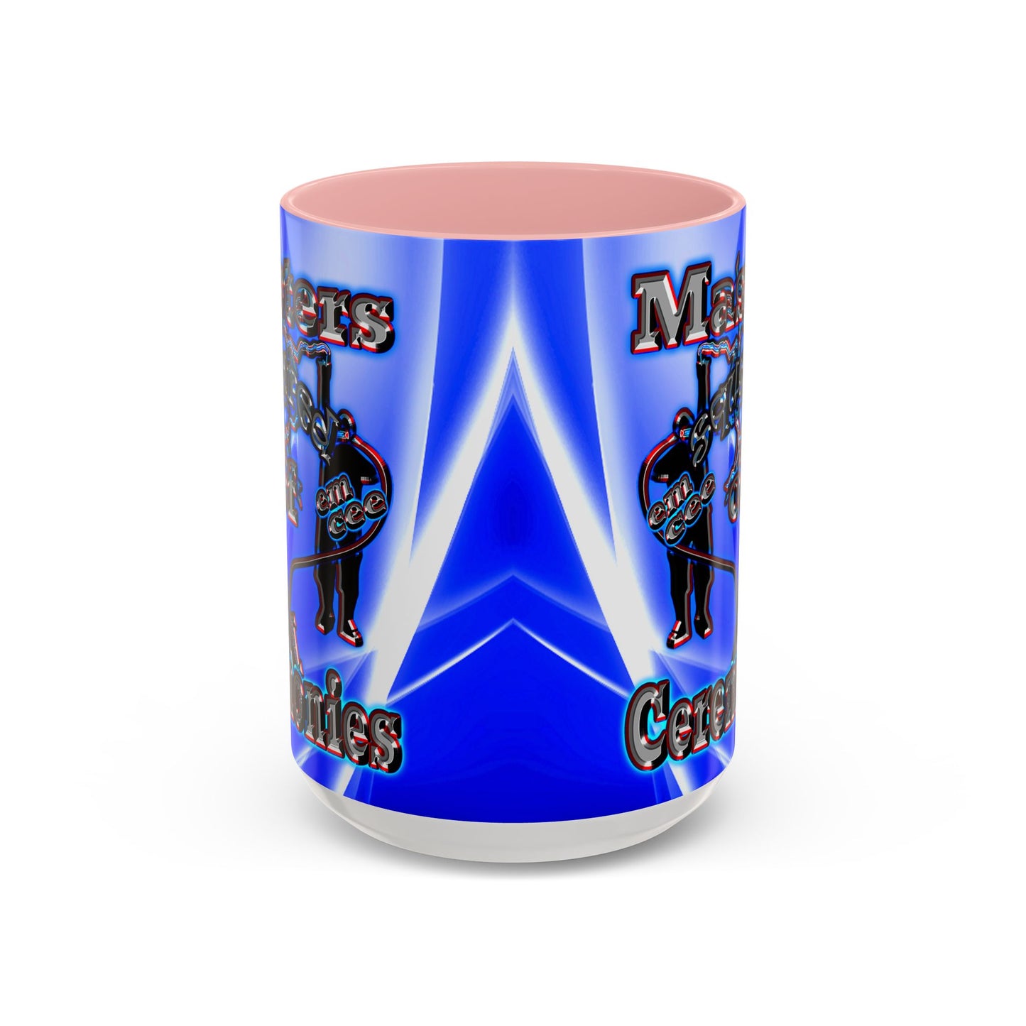 em cee squared - Accent Mug (blue-white wave)