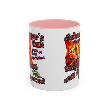 schrodinger's cat - Accent Mug (white)