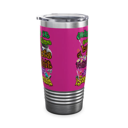 the bum's shit - Ringneck Tumbler, 20oz (pink)