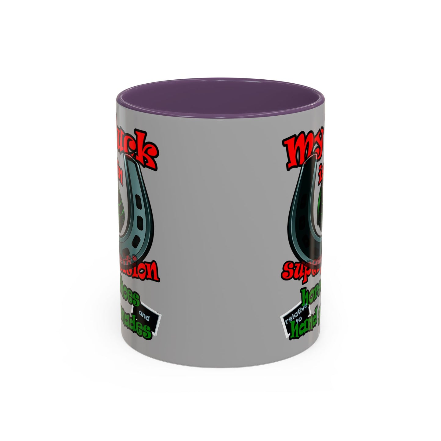 my luck - Accent Mug (light grey)