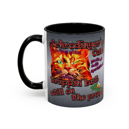schrodinger's cat - Accent Mug (brushed nickel)