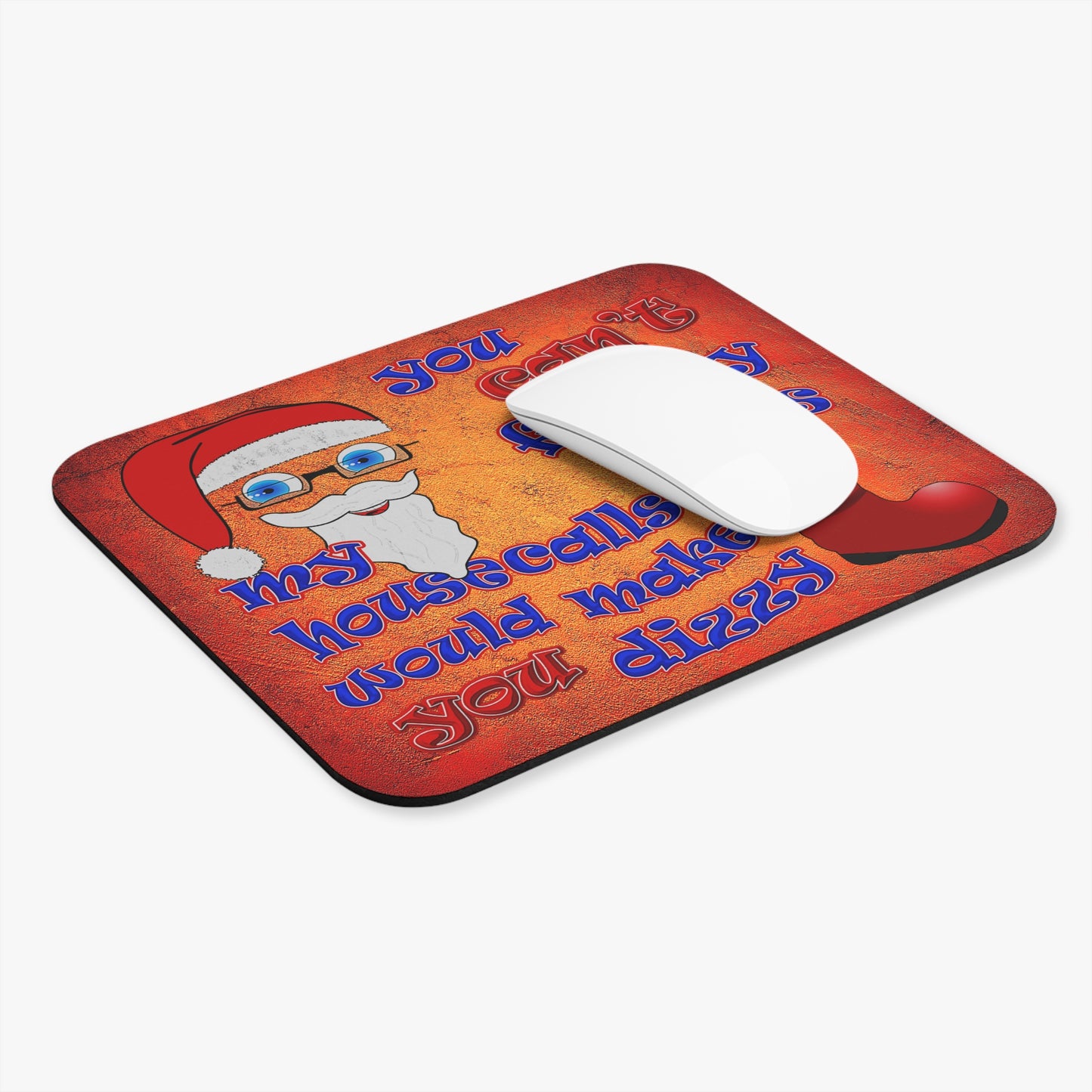 santa's shoes - Mouse Pad (Rectangle) (burnt orange)