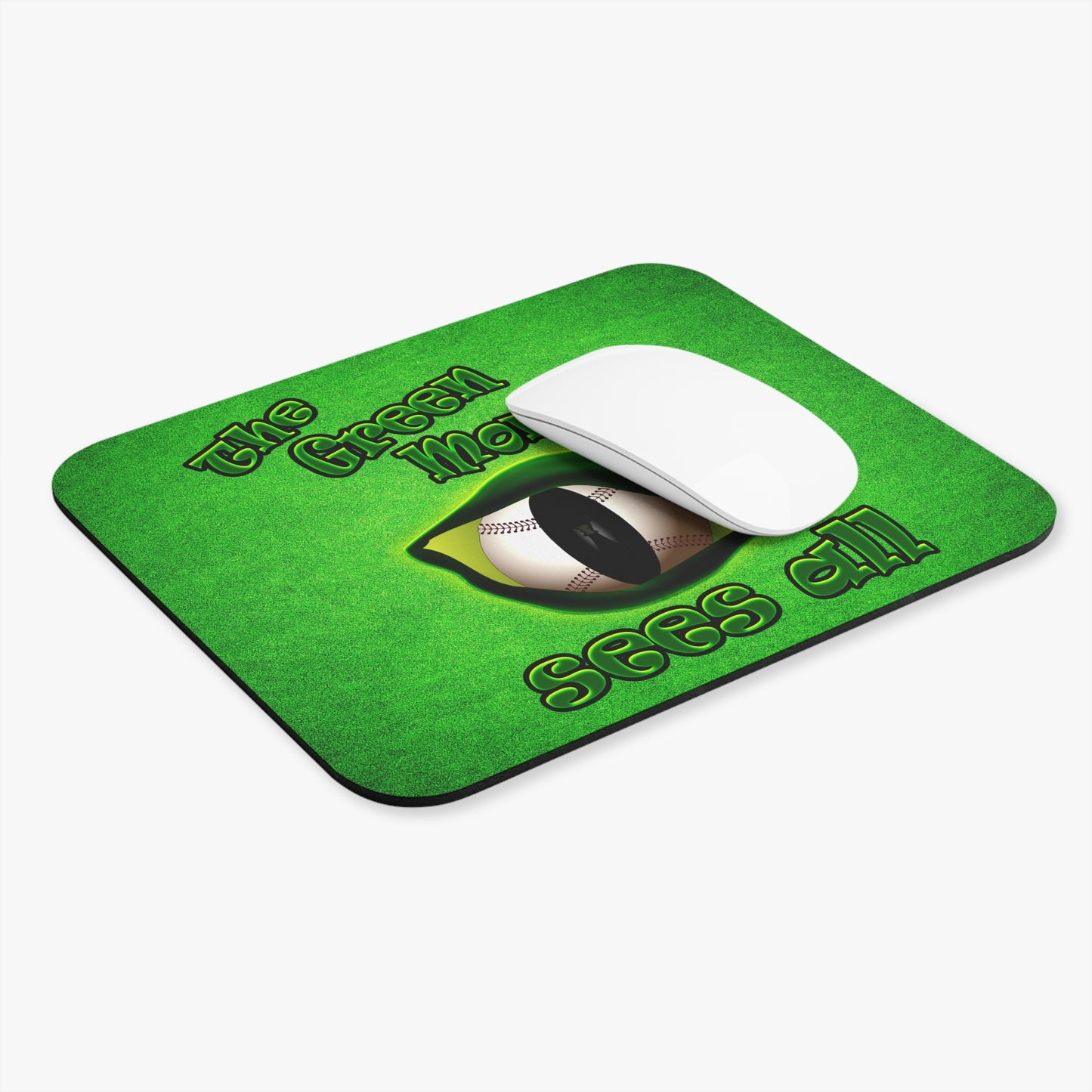 green monster - Mouse Pad (Rectangle) (green turf)