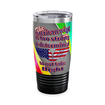 american wing - Ringneck Tumbler, 20oz (rainbow split)