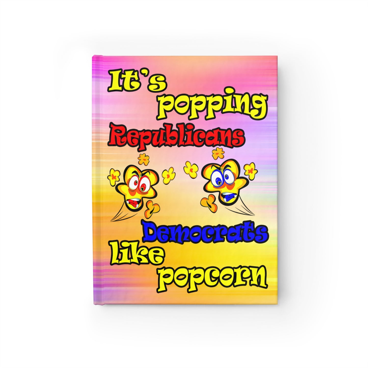 popping like popcorn - journal-lined (color blur)