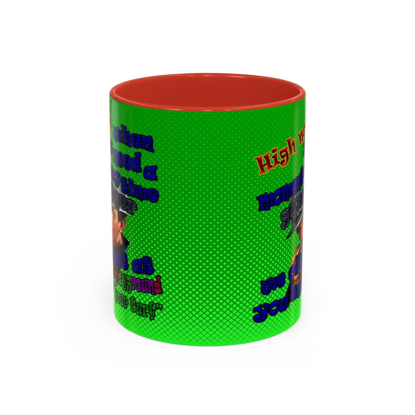 high noon - Accent Mug (logo green)