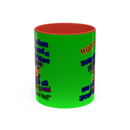 high noon - Accent Mug (logo green)