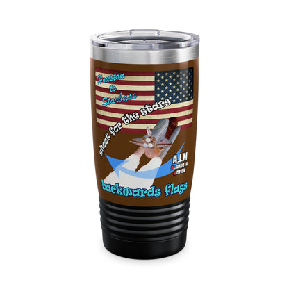 shoot for the stars - Ringneck Tumbler, 20oz (brown)