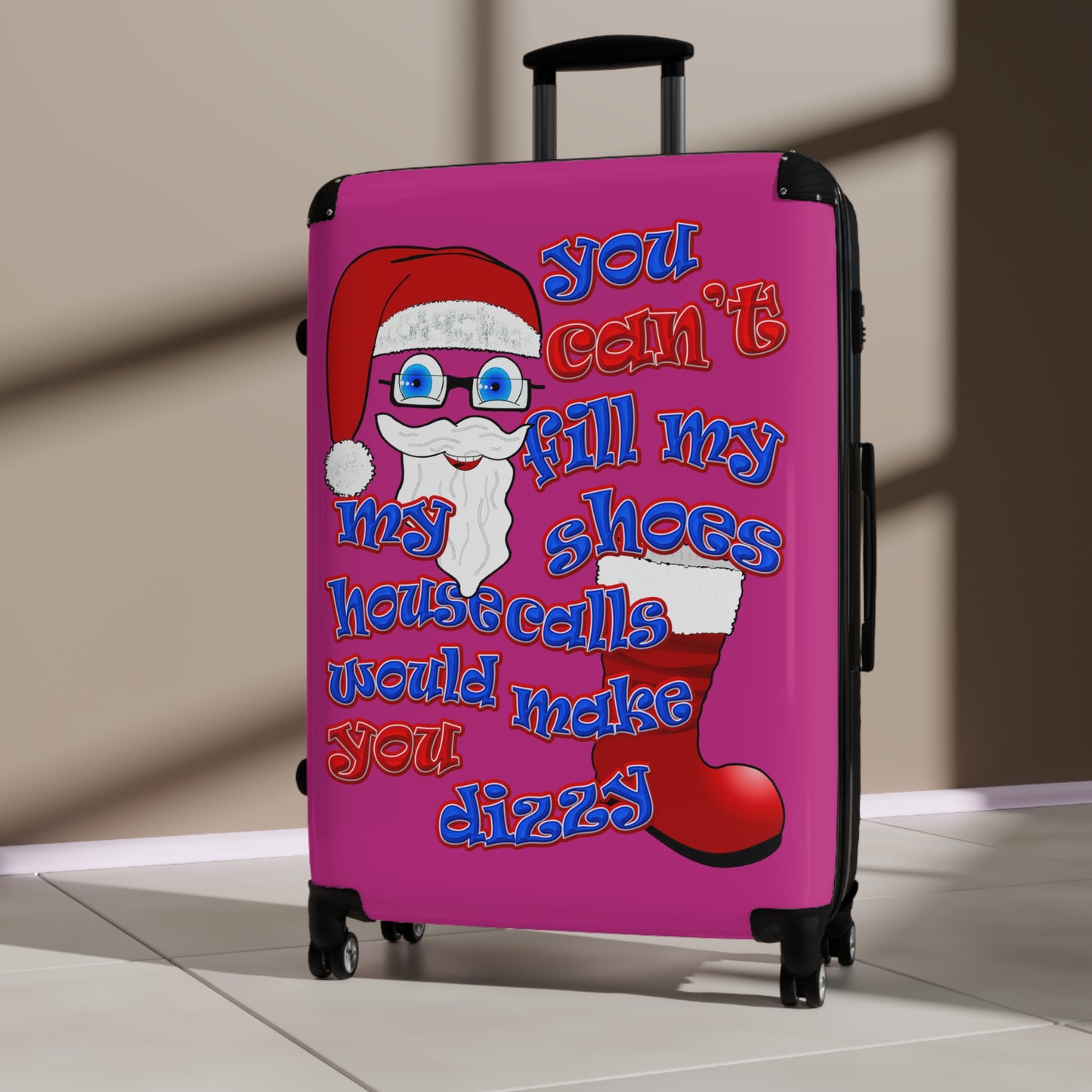 santa's shoes - Suitcase (pink)