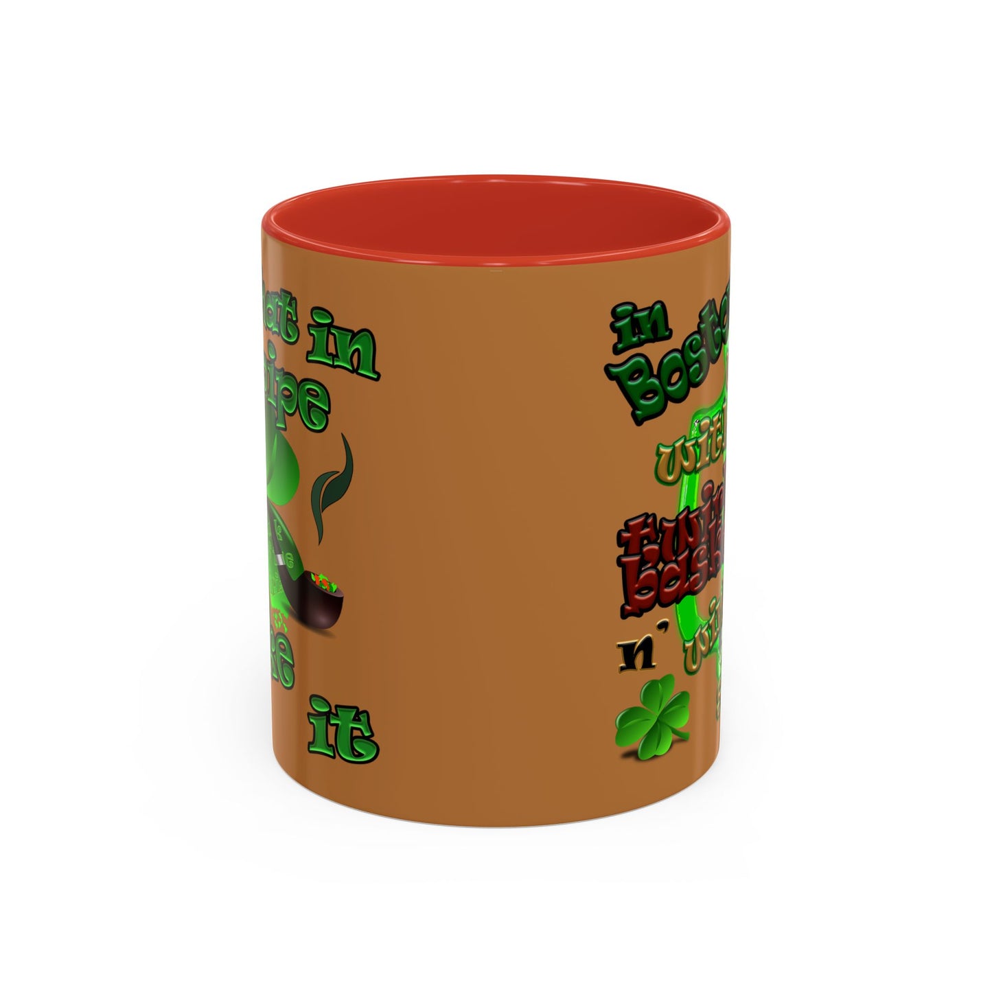 celtics logo - Accent Mug (light brown)