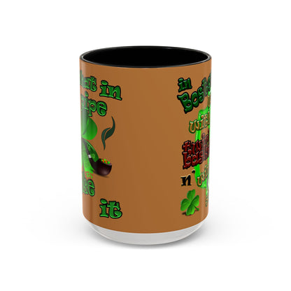 celtics logo - Accent Mug (light brown)