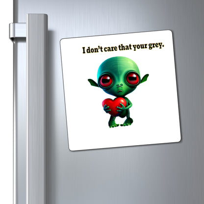 I don't care that your grey - Magnets - (white)