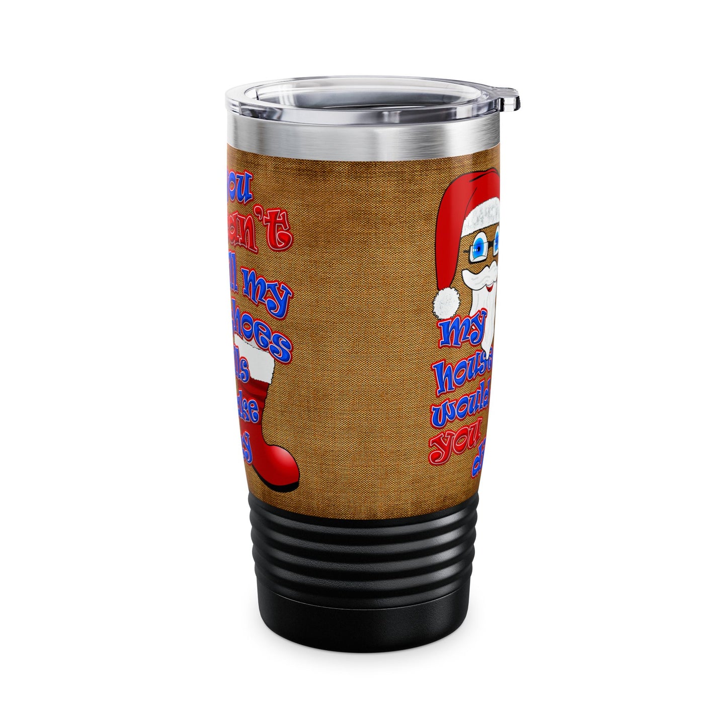 santa's shoes - Ringneck Tumbler, 20oz (brown papyrus)