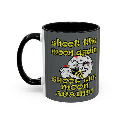 shoot the moon again - Accent Mug (dark grey)