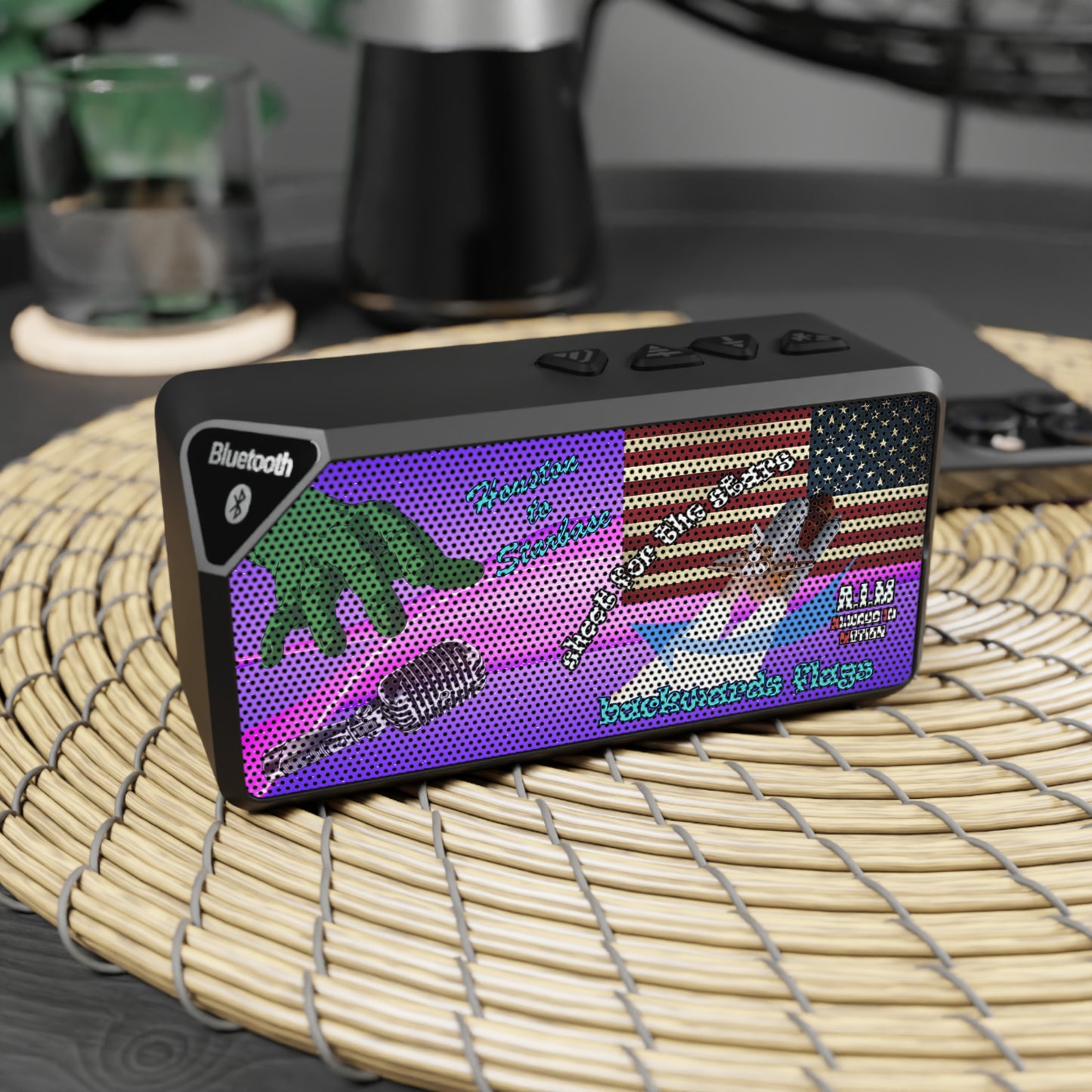 shoot for the stars - Jabba Bluetooth Speaker (purple-pink wave)