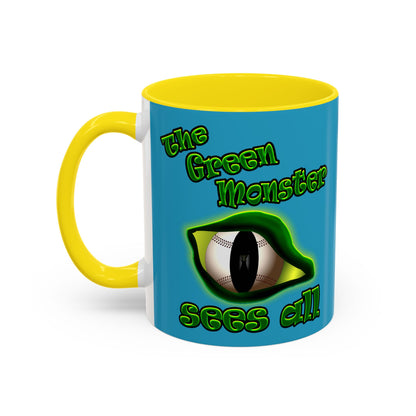 green monster - Accent Mug (turquoise)