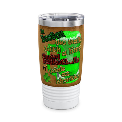 celtics logo - Ringneck Tumbler, 20oz (brown papyrus)