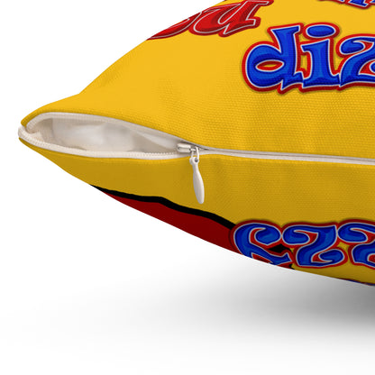 santa's shoes - Spun Polyester Square Pillow - (yellow)