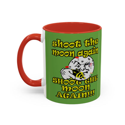 shoot the moon again - Accent Mug (green)