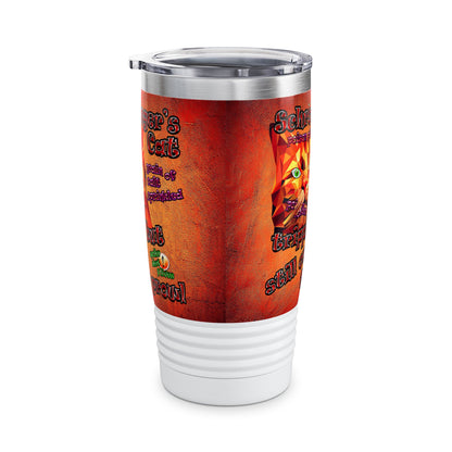 schrodinger's cat - Ringneck Tumbler, 20oz (burnt orange)