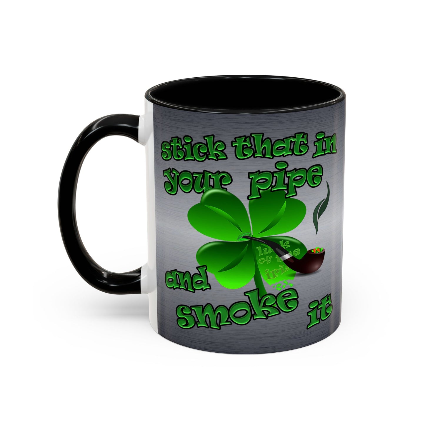 celtics logo - Accent Mug (brushed nickel)