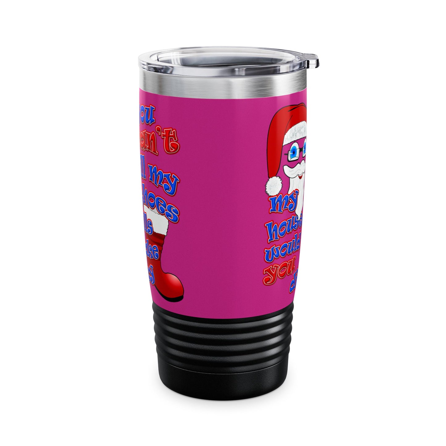 santa's shoes - Ringneck Tumbler, 20oz (pink)