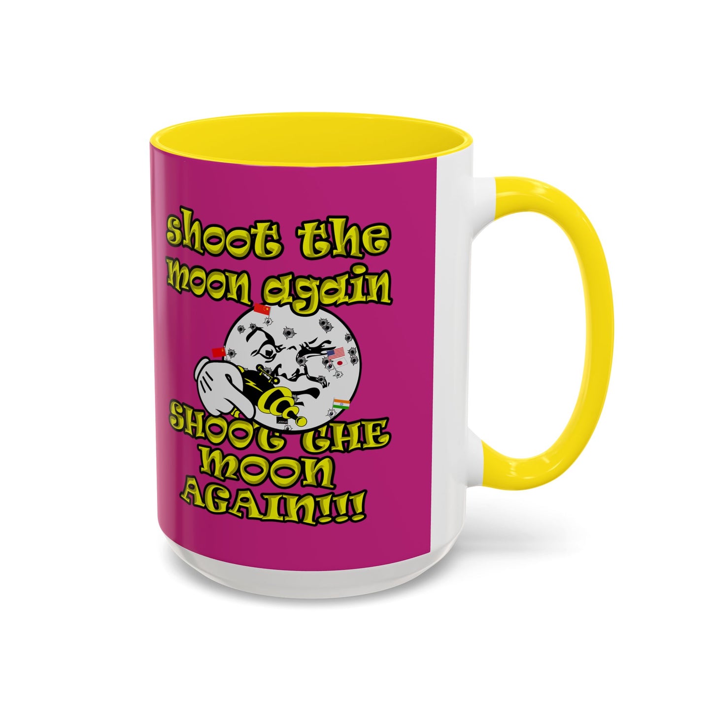 shoot the moon again - Accent Mug (pink)